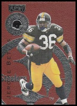 1996 Playoff Leatherbound 6 Jerome Bettis